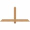 Ekena Millwork Eugene Smooth Timber Gable Bracket, Western Red Cedar, 48"W x 24"H x 1 1/2"D x 3 1/2"F, 12/12 Pitch GBW048X24X0204EUG00SWR - alternate 1
